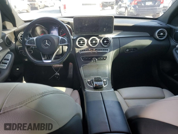 2016 Mercedes-Benz C 450 AMG with VIN 55SWF6EB1GU115643, listed as a Copart auction lot 52158515 with 71,523 mi miles and Salvage Title. Bid and sale history available at carsss.com. Image 8.