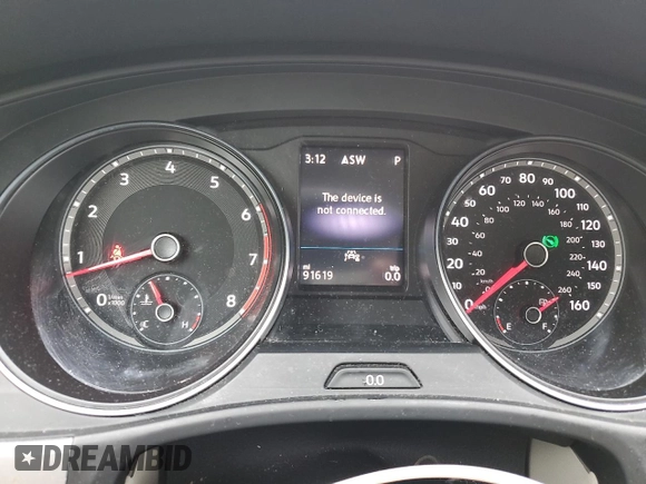 2021 Volkswagen Atlas SE with VIN 1V2RR2CA7MC611353, listed as a Copart auction lot 57562115 with 91,619 mi miles and Salvage title. Bid and sale history available at DreamBid. Image 9.