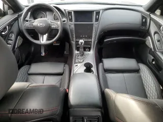 2022 Infiniti Q50 Red Sport 400 with VIN JN1FV7DR1NM390364, listed as a Copart auction lot 80071284 with 12,730 mi miles and Non repairable. Bid and sale history available at DreamBid. Image 8.