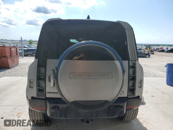 2023 Land Rover Defender X with VIN SALEX7EU6P2147792, listed as a Copart auction lot 62846635 with 78,333 mi miles and Salvage title. Bid and sale history available at DreamBid. Image 6.