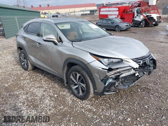 2020 Lexus NX 300 with VIN JTJGARDZ9L5015299, listed as a IAAI auction lot 41683599 with 51,191 mi miles and . Bid and sale history available at DreamBid. Image 1.