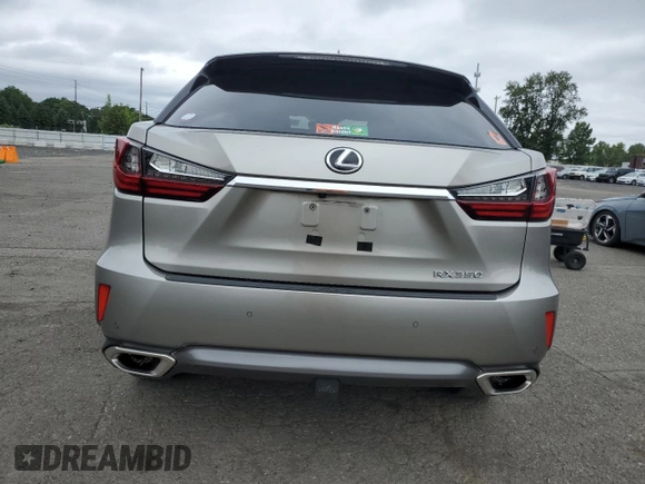 2017 Lexus RX 350 with VIN 2T2BZMCA8HC099593, listed as a Copart auction lot 59208715 with 54,829 mi miles and Salvage title. Bid and sale history available at DreamBid. Image 6.