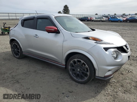 2015 Nissan Juke S with VIN JN8AF5MV4FT560735, listed as a Copart auction lot 49888235 with 112,175 mi miles and Salvage Title. Bid and sale history available at carsss.com. Image 4.
