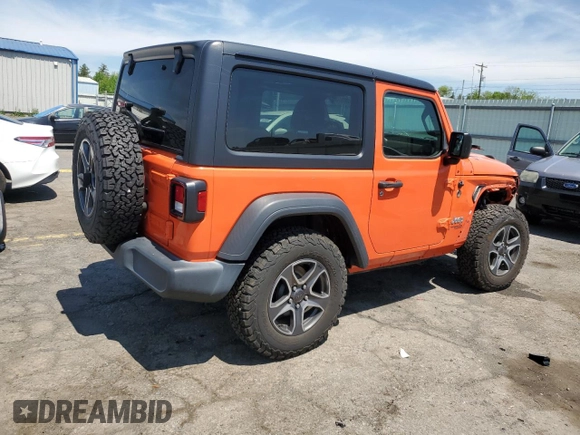 2019 Jeep Wrangler Sport S z VIN 1C4GJXAG8KW576807, wystawiony jako Copart lot #56577505 z przebiegiem 79 968 mil mil oraz Szkoda całkowita • Salvage title. Historia ofert i sprzedaży dostępna na DreamBid. Obrazek 3.