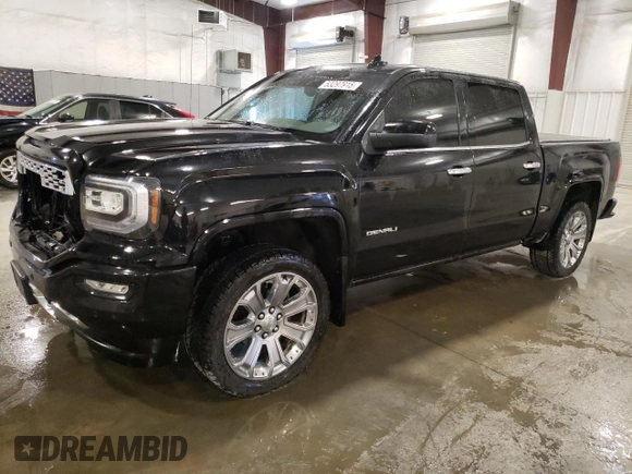 2017 GMC Sierra 1500 Denali z VIN 3GTU2PEJ7HG243799, wystawiony jako Copart lot #53297915 z przebiegiem 98 580 mil mil oraz Szkoda całkowita • Salvage title. Historia ofert i sprzedaży dostępna na DreamBid. Obrazek 1.