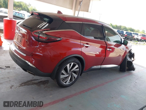 2019 Nissan Murano Platinum with VIN 5N1AZ2MJ7KN125409, listed as a IAAI auction lot 42325239 with 72,698 mi miles and . Bid and sale history available at DreamBid. Image 4.