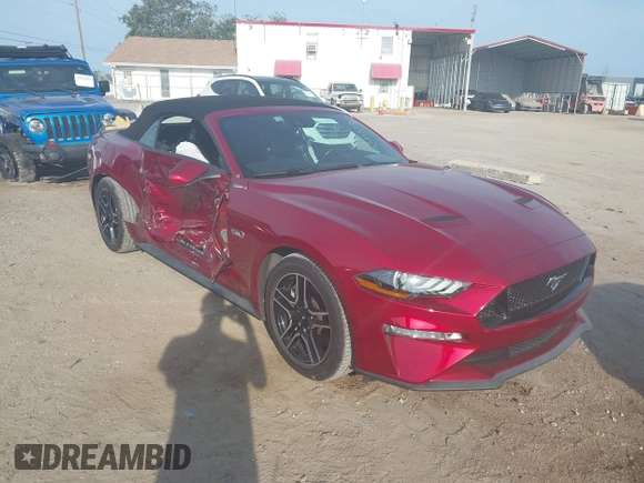 2019 Ford Mustang GT Premium with VIN 1FATP8FFXK5171451, listed as a IAAI auction lot 42211513 with 43,027 mi miles and . Bid and sale history available at DreamBid. Image 1.
