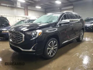 2019 GMC Terrain Denali with VIN 3GKALXEX1KL227590, listed as a Copart auction lot 80087614 with 107,967 mi miles and Salvage Title. Bid and sale history available at carsss.com. Image 1.