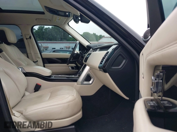 2019 Land Rover Range Rover HSE with VIN SALGS2SV3KA546424, listed as a IAAI auction lot 42313423 with 46,287 mi miles and . Bid and sale history available at DreamBid. Image 5.