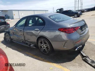 2024 Mercedes-Benz C 300 with VIN W1KAF4HB6RR184794, listed as a Copart auction lot 60930154 with 1,246 mi miles and Salvage Title. Bid and sale history available at DreamBid. Image 2.