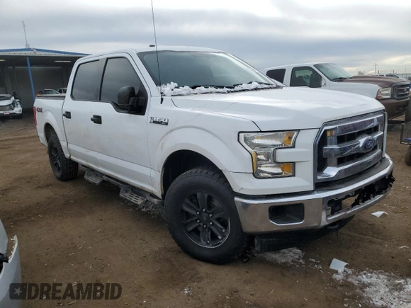 2017 Ford F-150 XL with VIN 1FTEW1E89HKC46487, listed as a Copart auction lot 45216065 with 153,488 mi miles and Salvage Title. Bid and sale history available at carsss.com. Image 4.