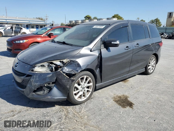 2013 Mazda 5 Touring with VIN JM1CW2CL0D0148684, listed as a Copart auction lot 76507564 with 115,431 mi miles and Salvage Title. Bid and sale history available at carsss.com. Image 1.