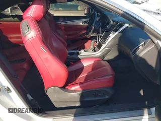 2017 Infiniti Q60 Red Sport 400 with VIN JN1FV7EL6HM701933, listed as a IAAI auction lot 41485664 with 72,496 mi miles and . Bid and sale history available at carsss.com. Image 5.