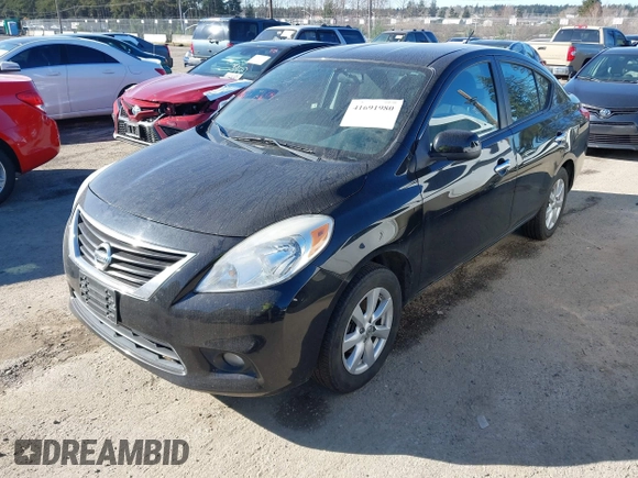 2012 Nissan Versa SL with VIN 3N1CN7AP3CL804015, listed as a IAAI auction lot 41691980 with 106,904 mi miles. Bid and sale history available at carsss.com. Image 2.