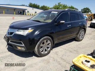 2013 Acura MDX Advance with VIN 2HNYD2H61DH503785, listed as a Copart auction lot 60921215 with 124,804 mi miles and Salvage title. Bid and sale history available at DreamBid. Image 1.