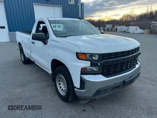 2021 Chevrolet Silverado 1500 Work Truck with VIN 3GCNWAEH2MG313335, listed as a Copart auction lot 87710985 with 79,692 mi miles and Clean Title. Bid and sale history available at carsss.com. Image 1.
