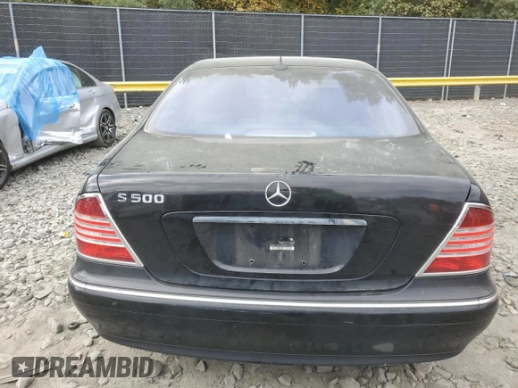 2003 Mercedes-Benz S-Class 5.0L with VIN WDBNG75J33A317473, listed as a Copart auction lot 76307394 with 6,637 mi miles and Clean Title. Bid and sale history available at carsss.com. Image 6.