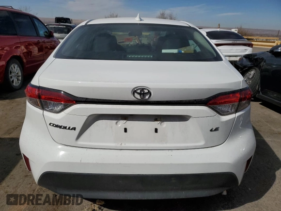 2023 Toyota Corolla LE with VIN 5YFB4MDE3PP014694, listed as a Copart auction lot 46317215 with 0 mi miles and Non Repairable. Bid and sale history available at carsss.com. Image 6.