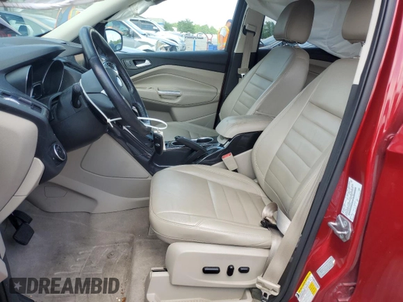 2015 Ford Escape Titanium with VIN 1FMCU0JX8FUC03874, listed as a Copart auction lot 61259665 with 98,933 mi miles and Salvage title. Bid and sale history available at DreamBid. Image 7.
