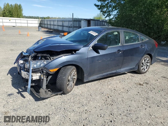 2016 Honda Civic EX with VIN 19XFC2F76GE247803, listed as a Copart auction lot 55691015 with 82,120 mi miles and Salvage Title. Bid and sale history available at DreamBid. Image 1.