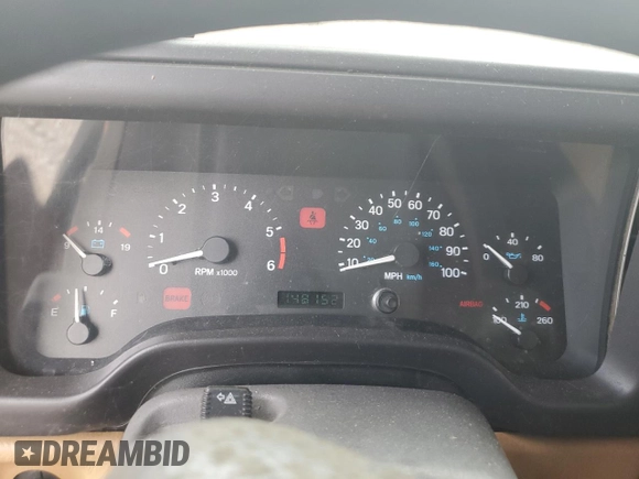 1998 Jeep Wrangler SE with VIN 1J4FY29P8WP784825, listed as a Copart auction lot 61581205 with 148,152 mi miles and Clean title. Bid and sale history available at DreamBid. Image 9.