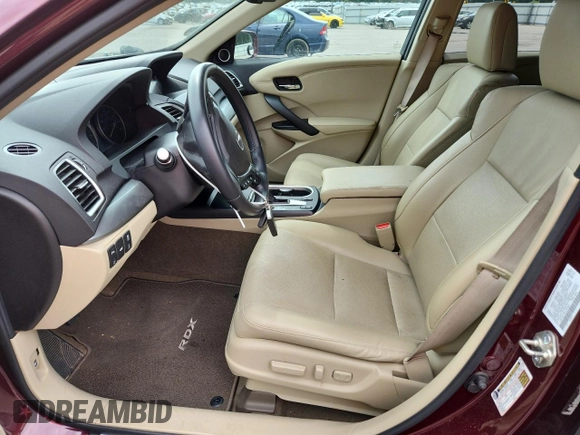 2017 Acura RDX Advance with VIN 5J8TB3H78HL002925, listed as a Copart auction lot 59777585 with 104,685 mi miles and Salvage title. Bid and sale history available at DreamBid. Image 7.