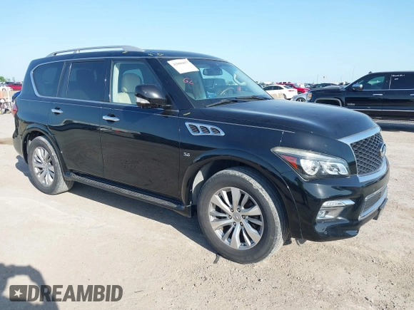 2017 Infiniti QX80 with VIN JN8AZ2NF4H9640940, listed as a IAAI auction lot 42006857 with 86,045 mi miles and . Bid and sale history available at DreamBid. Image 1.
