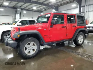 2018 Jeep Wrangler JK Unlimited Sport S with VIN 1C4HJWDG1JL918561, listed as a Copart auction lot 50262165 with 108,334 mi miles and Salvage Title. Bid and sale history available at carsss.com. Image 1.