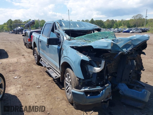 2023 Ford F-150 XL with VIN 1FTFW1E53PKD99214, listed as a IAAI auction lot 42211755 with 31 mi miles and . Bid and sale history available at DreamBid. Image 1.
