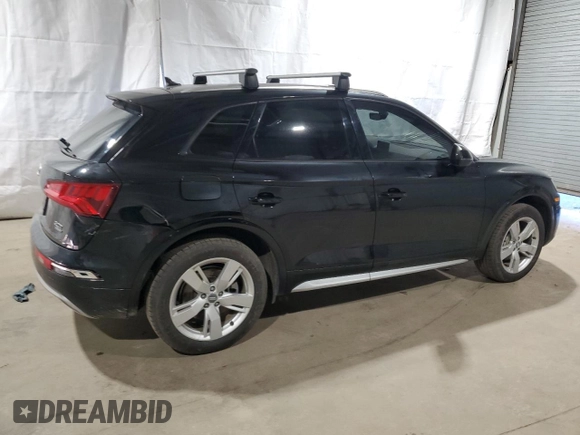 2018 Audi Q5 Premium with VIN WA1ANAFY0J2130983, listed as a Copart auction lot 43253715 with 58,158 mi miles and Clean Title. Bid and sale history available at carsss.com. Image 3.