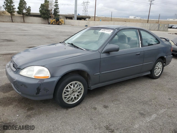 1996 Honda Civic EX with VIN 1HGEJ8146TL091427, listed as a Copart auction lot 53537235 with 132,490 mi miles and Salvage Title. Bid and sale history available at carsss.com. Image 1.