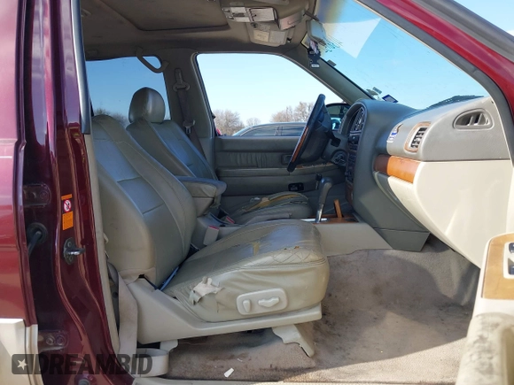 2002 Infiniti QX4 with VIN JNRDR09X02W212520, listed as a IAAI auction lot 41381529 with 182,828 mi miles and . Bid and sale history available at DreamBid. Image 5.
