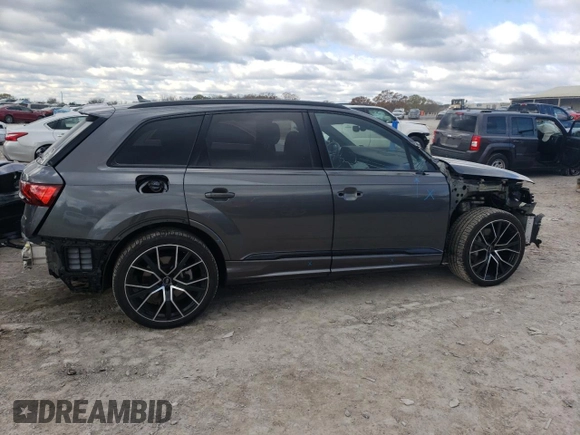 2022 Audi Q7 Prestige with VIN WA1VXBF74ND003740, listed as a Copart auction lot 80952584 with 34,904 mi miles and Salvage title. Bid and sale history available at DreamBid. Image 3.