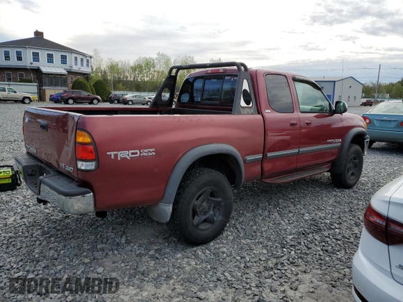 2000 Toyota Tundra SR5 with VIN 5TBBT4419YS043960, listed as a Copart auction lot 54897125 with 162,606 mi miles and Clean Title. Bid and sale history available at DreamBid. Image 3.
