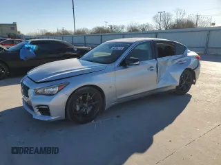 2014 Infiniti Q50 Sport with VIN JN1BV7AP0EM689376, listed as a Copart auction lot 42534115 with 112,187 mi miles and Salvage Title. Bid and sale history available at DreamBid. Image 1.