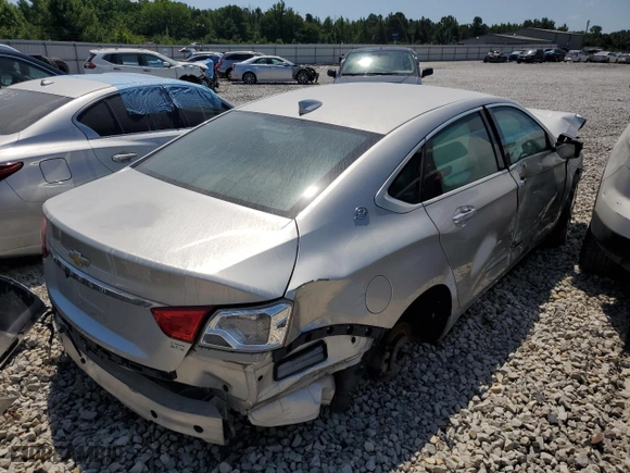 2015 Chevrolet Impala LTZ with VIN 2G1165S32F9272175, listed as a Copart auction lot 60455194 with 0 mi miles and Salvage Title. Bid and sale history available at carsss.com. Image 3.