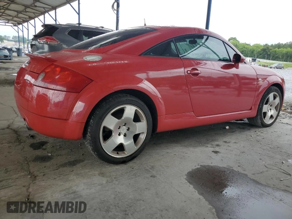 2001 Audi TT with VIN TRUWT28N311007832, listed as a Copart auction lot 60604895 with 147,615 mi miles and Salvage title. Bid and sale history available at DreamBid. Image 3.