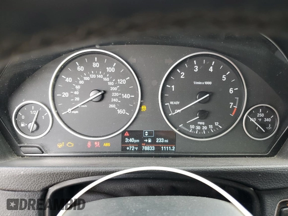 2018 BMW 3 Series 320i with VIN WBA8A9C5XJAH12605, listed as a Copart auction lot 53277105 with 78,833 mi miles and Salvage title. Bid and sale history available at DreamBid. Image 9.