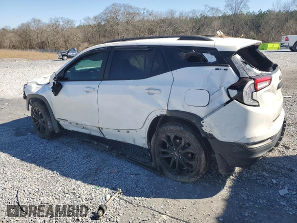 2022 GMC Terrain SLE z VIN 3GKALMEV7NL233993, wystawiony jako Copart lot #46848935 z przebiegiem 71 915 mil mil oraz Szkoda całkowita • Salvage title. Historia ofert i sprzedaży dostępna na DreamBid. Obrazek 2.