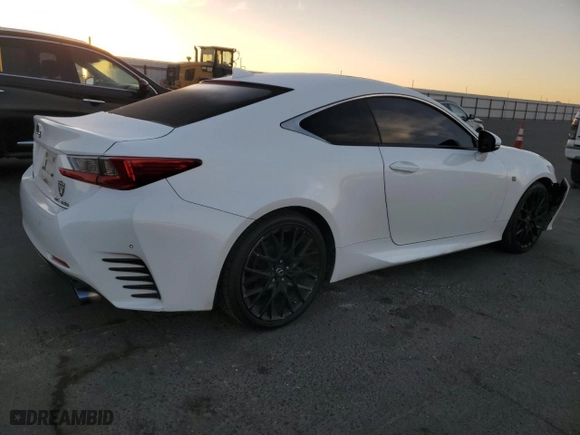 2015 Lexus RC 350 with VIN JTHHE5BC8F5004039, listed as a Copart auction lot 76385284 with 121,035 mi miles and Salvage Title. Bid and sale history available at carsss.com. Image 3.