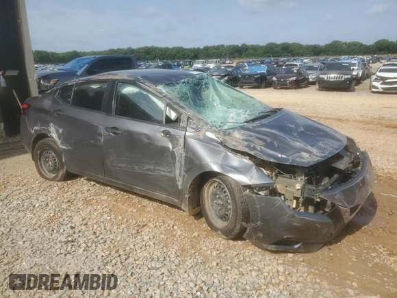 2021 Nissan Versa S with VIN 3N1CN8DV9ML907277, listed as a Copart auction lot 57128655 with Not provided miles and Salvage title. Bid and sale history available at DreamBid. Image 4.