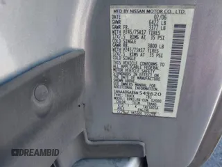 2006 Nissan Titan SE with VIN 1N6AA06A86N549620, listed as a IAAI auction lot 42828514 with 218,400 mi miles and . Bid and sale history available at DreamBid. Image 9.