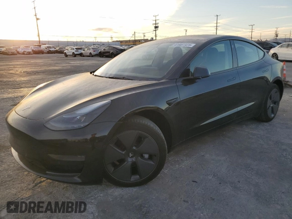2022 Tesla Model 3 with VIN 5YJ3E1EA6NF350098, listed as a Copart auction lot 41807325 with Not Provided miles and Salvage Title. Bid and sale history available at DreamBid. Image 1.