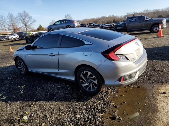 2017 Honda Civic Coupe LX with VIN 2HGFC4B52HH305820, listed as a Copart auction lot 85129214 with 96,314 mi miles and Salvage Title. Bid and sale history available at carsss.com. Image 2.