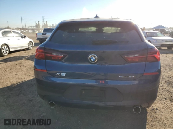 2021 BMW X2 sDrive28i with VIN WBXYH9C0XM5S16932, listed as a Copart auction lot 43053414 with 17,526 mi miles. Bid and sale history available at carsss.com. Image 6.