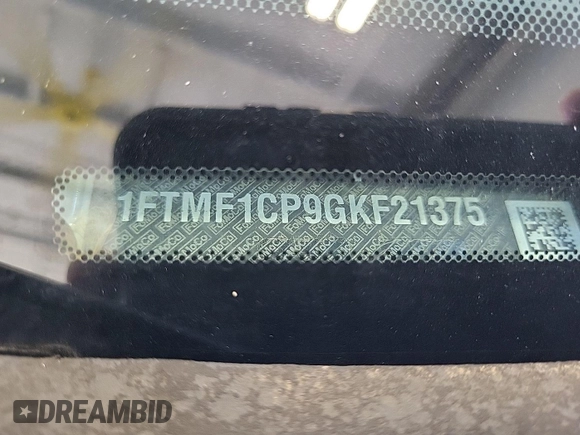 2016 Ford F-150 XL with VIN 1FTMF1CP9GKF21375, listed as a IAAI auction lot 42785364 with 158,271 mi miles and . Bid and sale history available at DreamBid. Image 6.