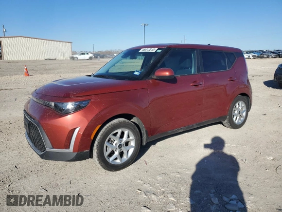 2024 Kia Soul LX with VIN KNDJ23AU7R7907608, listed as a Copart auction lot 48012815 with 34,367 mi miles and Salvage Title. Bid and sale history available at carsss.com. Image 1.