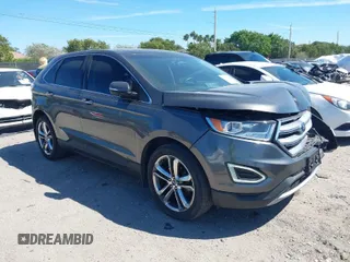 2016 Ford Edge Titanium with VIN 2FMPK3K9XGBB57187, listed as a IAAI auction lot 41850643 with 77,540 mi miles. Bid and sale history available at carsss.com. Image 1.
