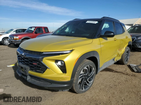 2024 Chevrolet TrailBlazer RS with VIN KL79MTSL6RB108223, listed as a Copart auction lot 81625344 with 8,648 mi miles and Salvage Title. Bid and sale history available at DreamBid. Image 1.