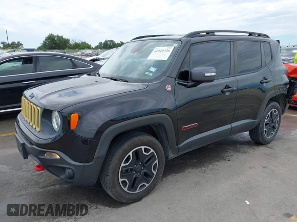 2016 Jeep Renegade Trailhawk with VIN ZACCJBCT2GPD27483, listed as a IAAI auction lot 42818326 with 123,039 mi miles and . Bid and sale history available at DreamBid. Image 19.